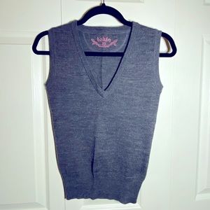 Talula Gray Wool Vest